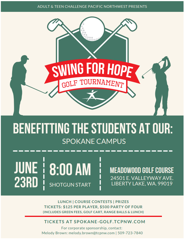Swing for Hope Golf Tournament Hosted by Adult & Teen Challenge | Shine  104.9
